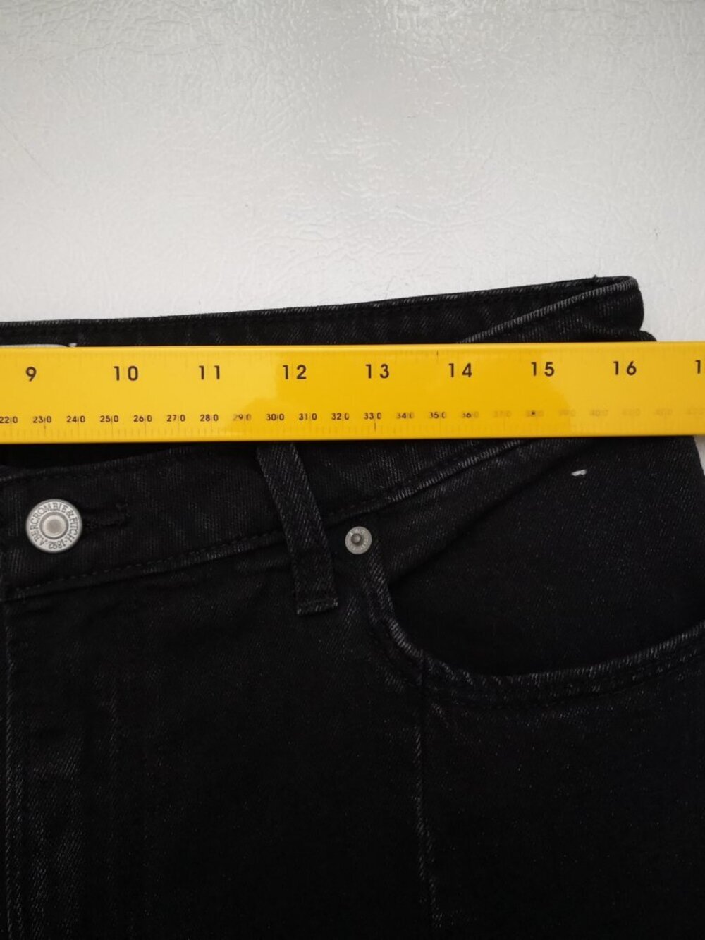 Abercrombie & Fitch Ladies Size 31/12 Black Skinny High Rise Curve Love Jeans - Picture 12 of 14